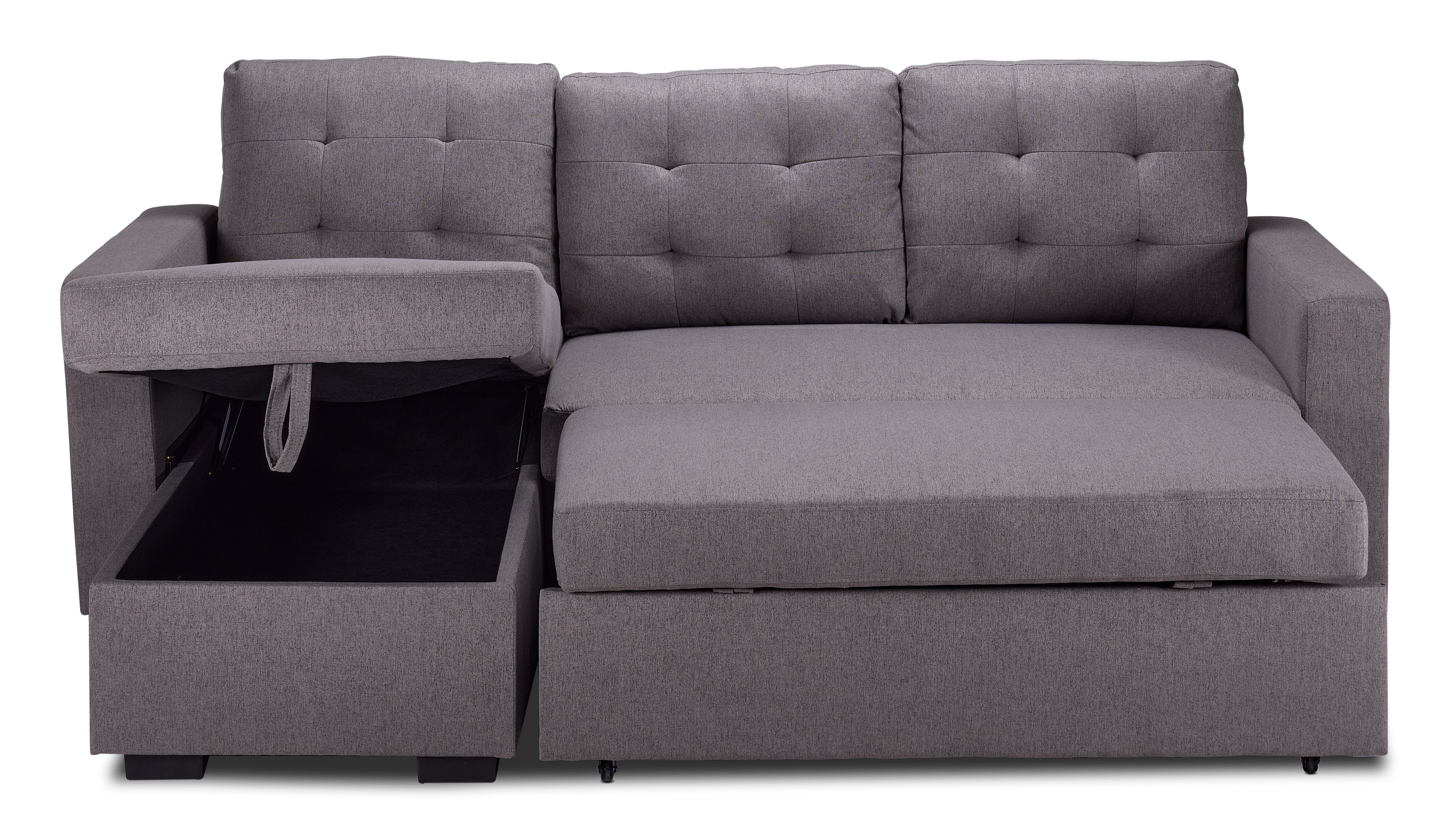 Dustin Reversible Pop-Up Sofa Bed - Grey