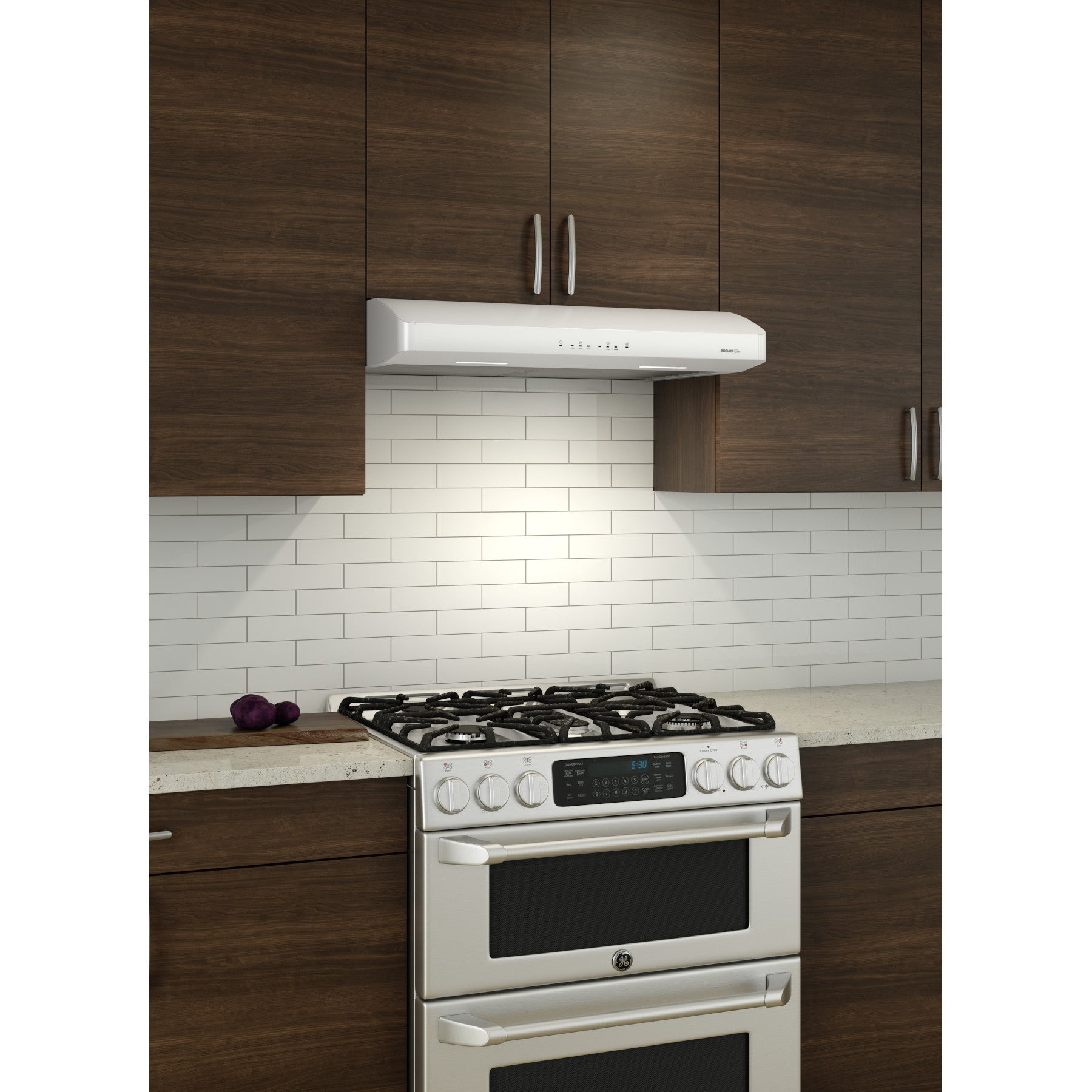Broan White 30" 650 Max CFM Under-the-Cabinet Range Hood - ERLE130WH