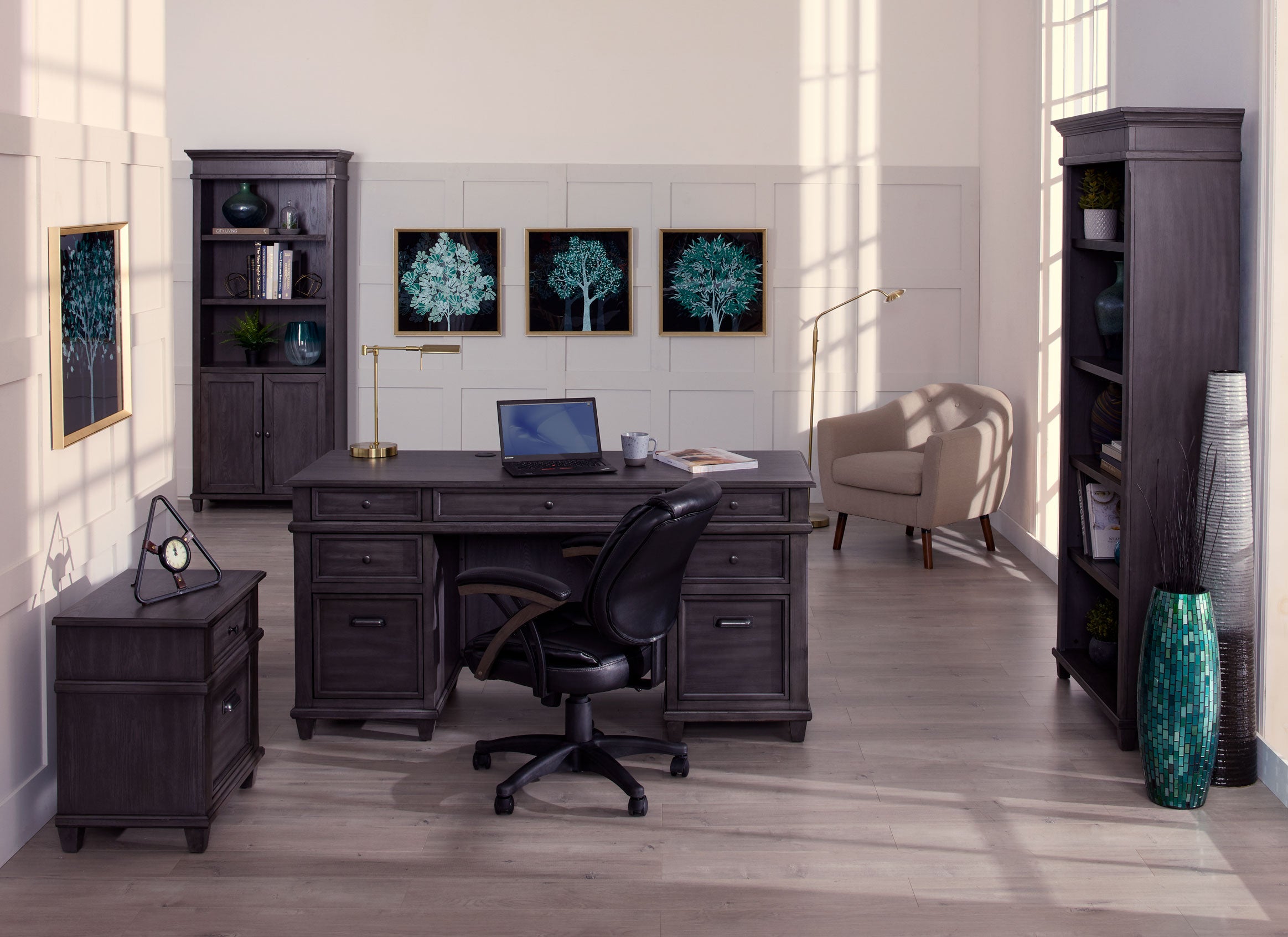 Eastwood Open Bookcase - Grey