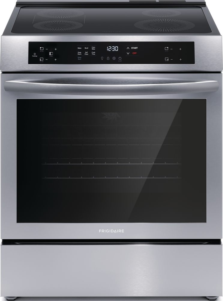 Frigidaire Stainless Steel 30" Freestanding Induction Range with Front Control (5.3 Cu. Ft