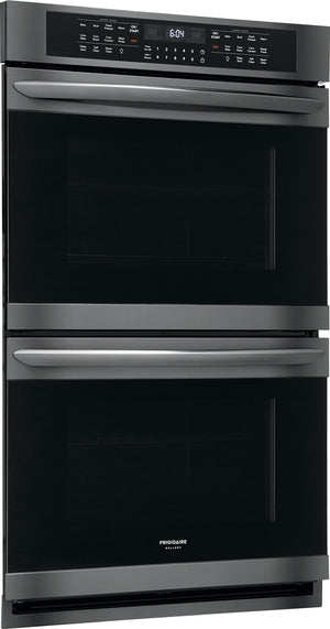 Frigidaire Gallery Black Stainless 30" Electric Double Wall Oven (10.2 Cu.ft)- FGET3066UD