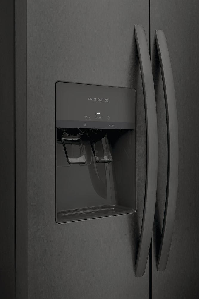 Frigidaire 33" 22.2 Cu. Ft. Black Stainless Steel Side-by-Side Refrigerator - FRSS2323AD