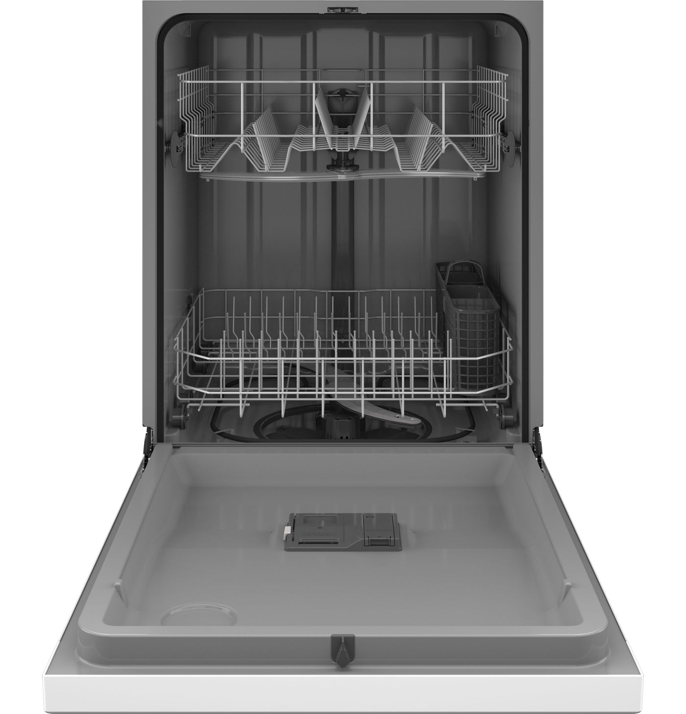 GE White 24" Built-In Front Control Dishwasher - GDF510PGRWW