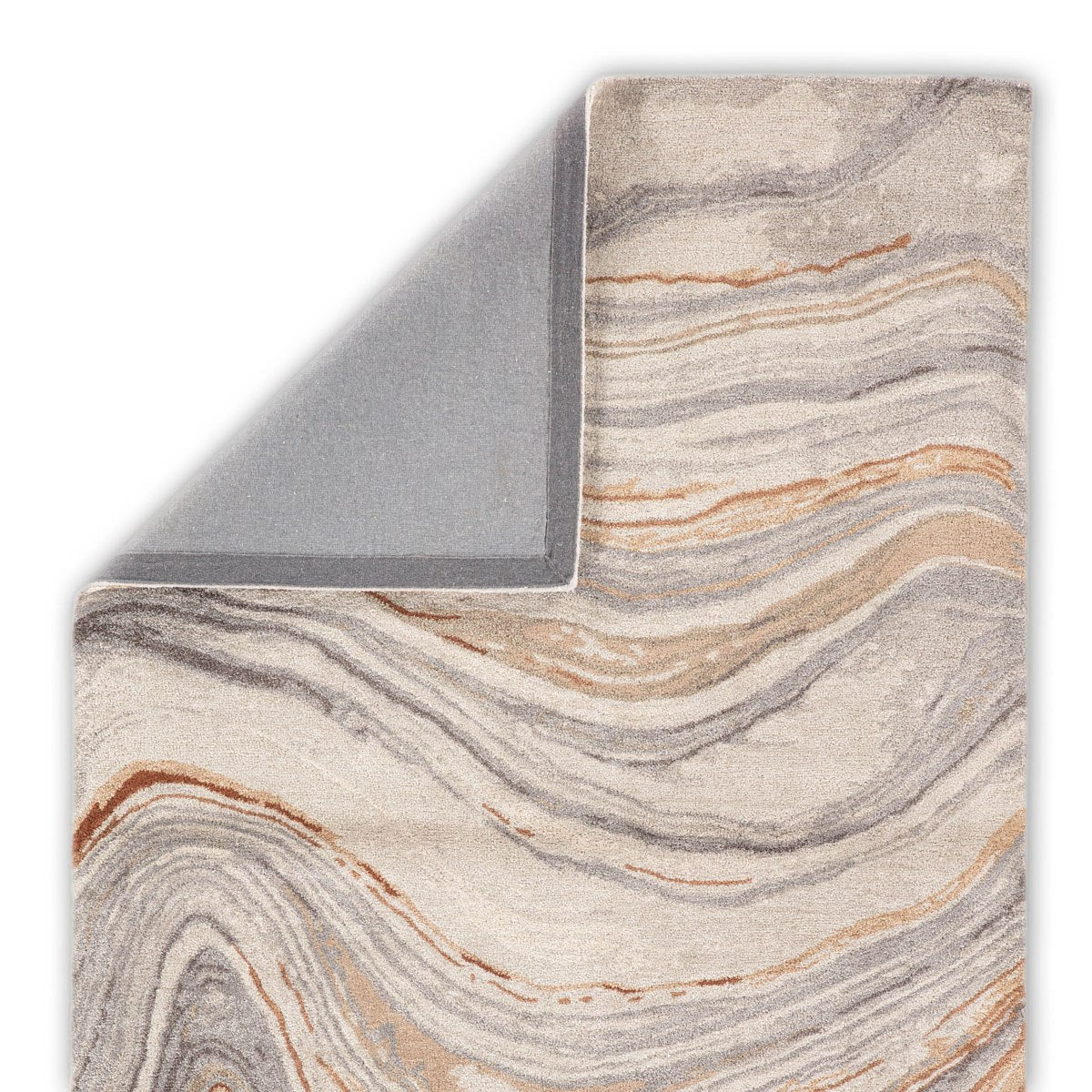 Ptolemaios II Area Rug - 8' X 11' - Copper/Grey