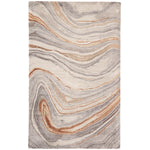 Ptolemaios II Area Rug - 8' X 11' - Copper/Grey