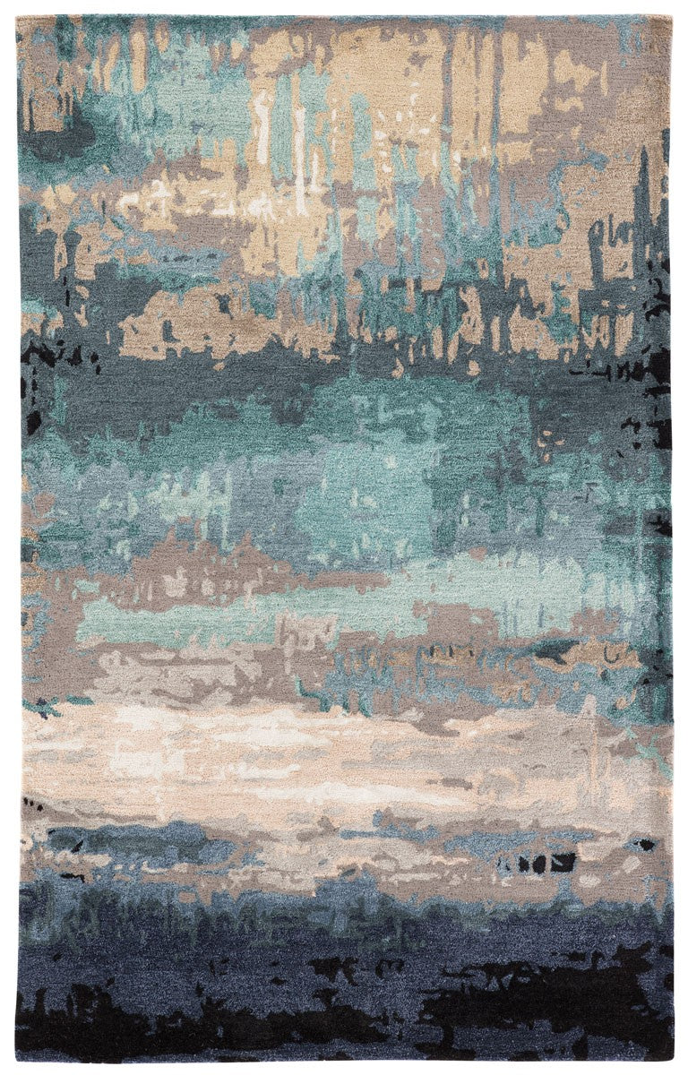 Ptolemaios X Area Rug - 9' X 13' - Blue/Grey