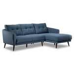 Gia 2-Piece Sectional with Right Facing Chaise - Blue