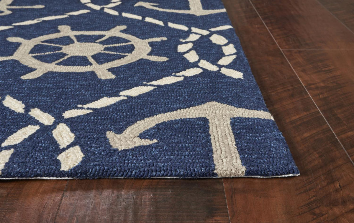 Hunter IX 5' x 7'6" - Navy Area Rug