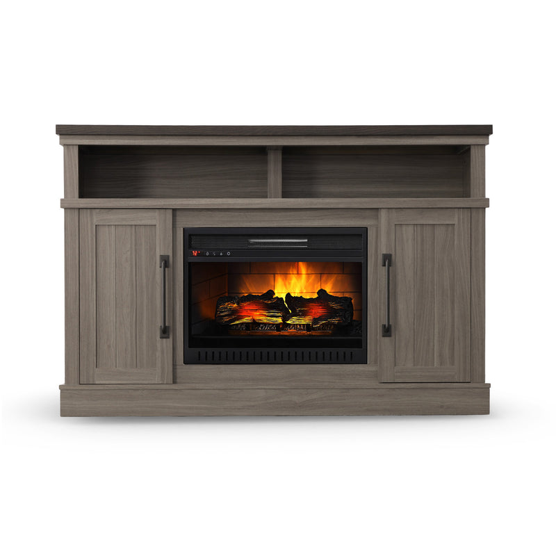 Heartland Fireplace TV Stand - Grey | Leon's