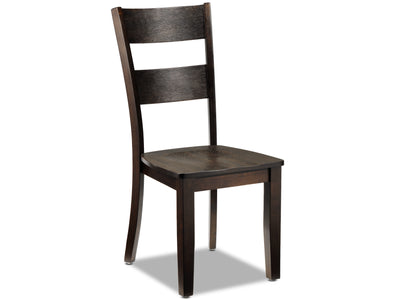 Holland Side Chair - Dark Oak with Wire-Brushed Finish