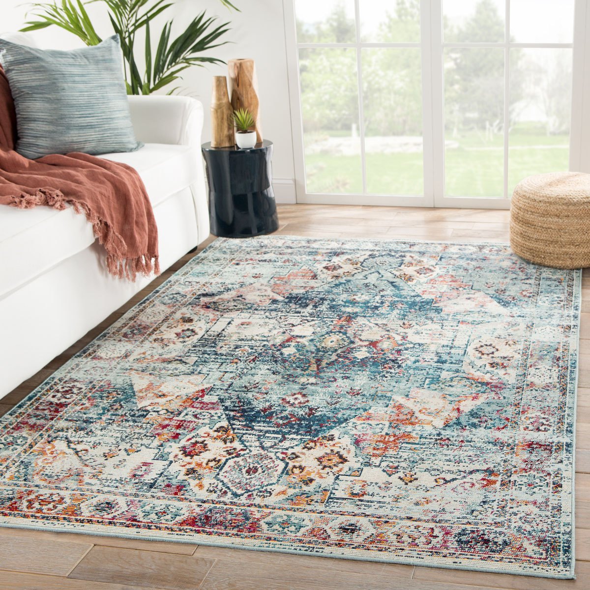 Lelouda II Area Rug - 7'10" X 9'10" - Multi/Blue
