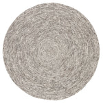 Lagkada II Area Rug - 6' Round - Grey/White