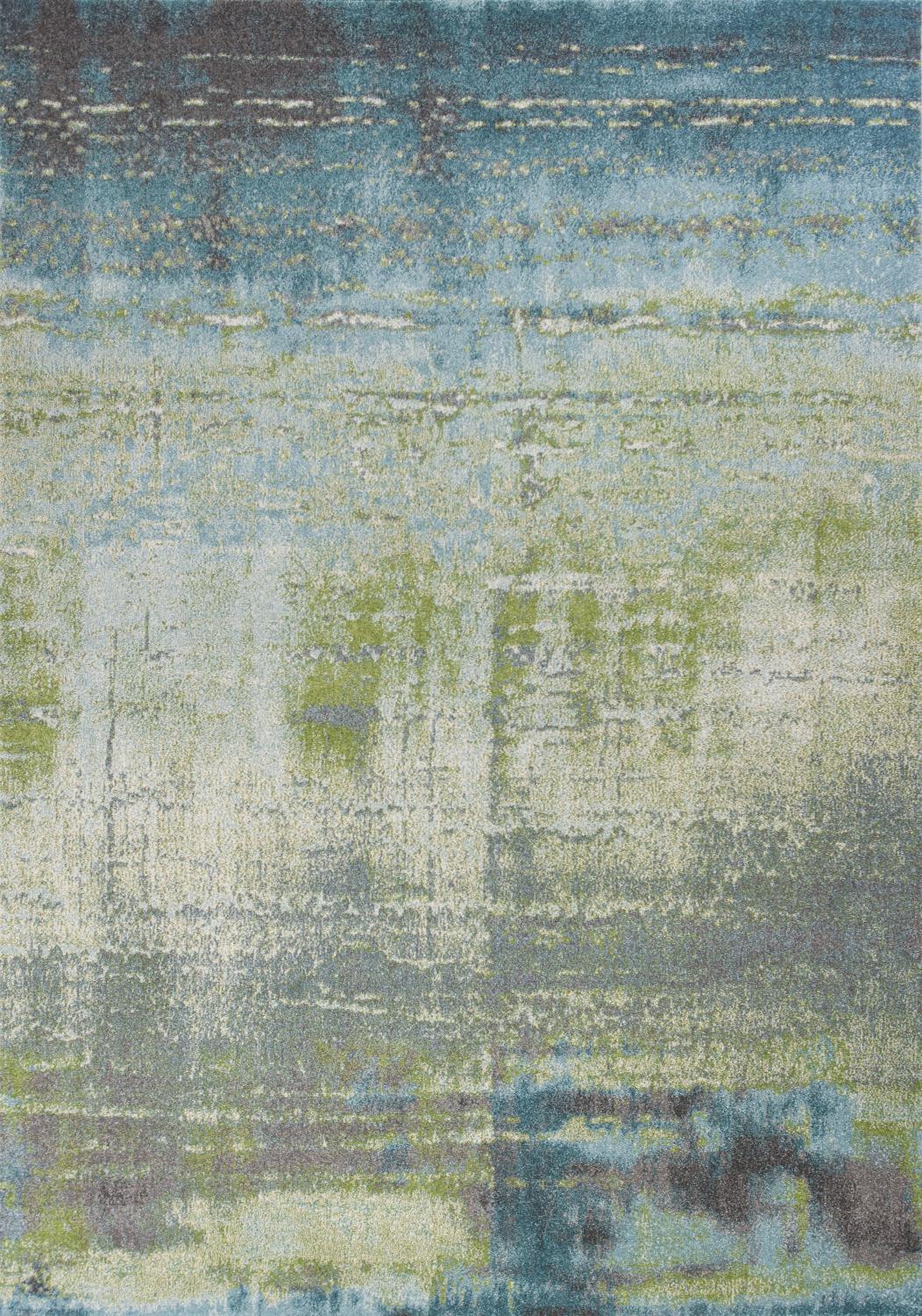 Iconic V 5'3" x 7'7" - Blue/Green Area Rug