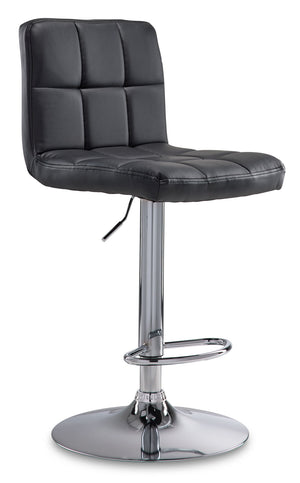 Ivy Bar Height Stool - Black, Chrome