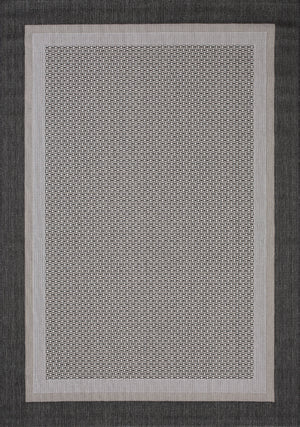 Jasper Border 5'3" X 7'7" Outdoor Area Rug - Grey