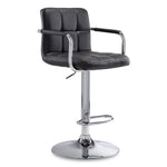 Kane Bar Height Stool - Black, Chrome