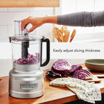 KitchenAid® Contour Silver 13-Cup Food Processor with Dicing Kit - KFP1319CU