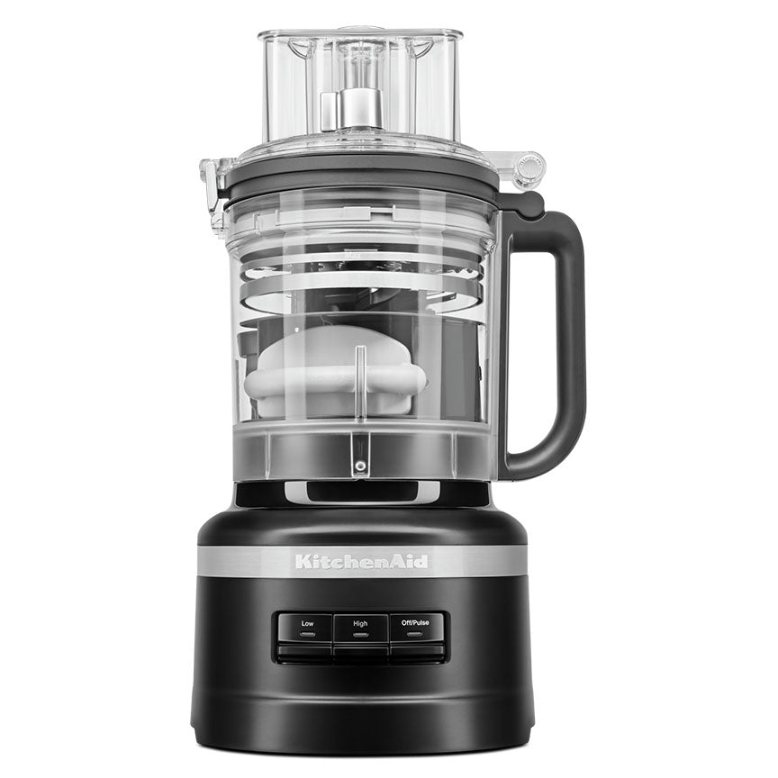 KitchenAid® Matte Black 13-Cup Food Processor with Dicing Kit - KFP1319BM