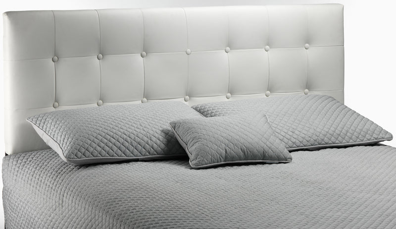 Lombardi Queen Headboard White Leon s