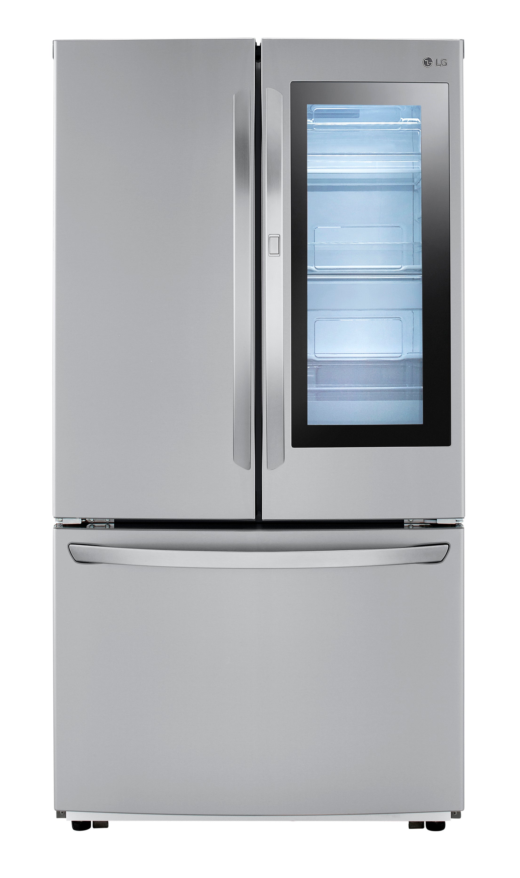 LG Smudge Proof Stainless Steel 36" Counter Depth French Door Refrigerator with InstaView™ Door-in-Door® (23 Cu.Ft.) - LFCC23596S