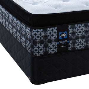 Sealy Posturepedic® Plus Sterling Series - Milana Plush Euro Pillowtop Queen Mattress and Boxspring Set
