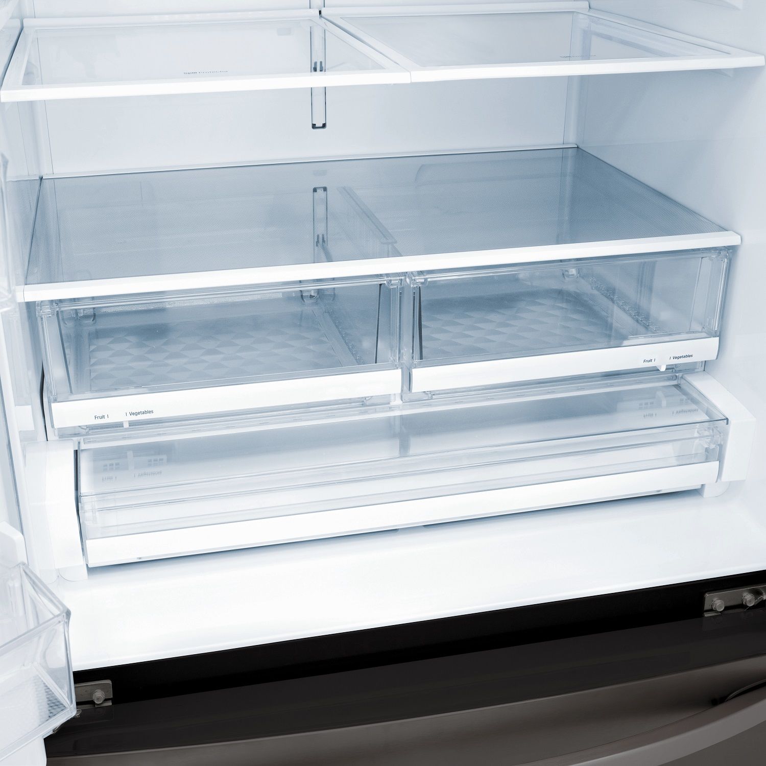 LG 36" 28 Cu. Ft. Smudge Resistant Black Stainless Steel French Door Refrigerator with Ice & Water Dispenser - LRFS28XBD