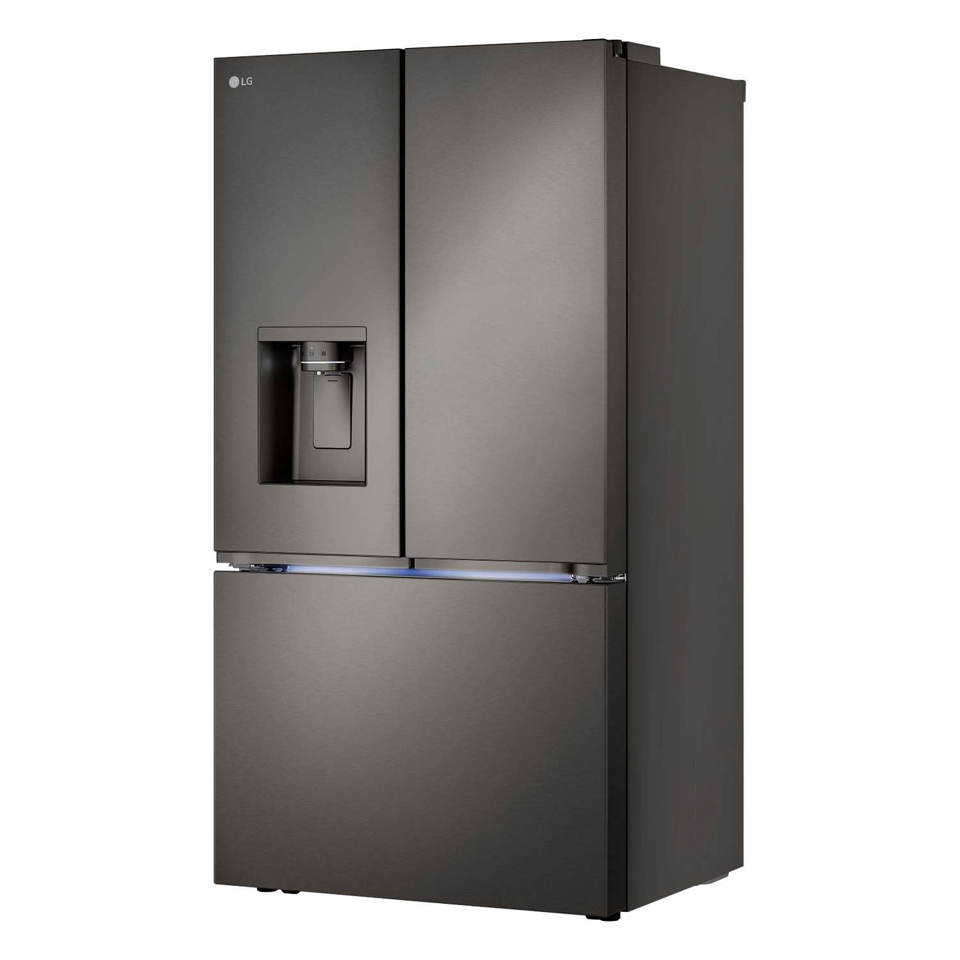 LG 35.75" 26 Cu. Ft. Black Stainless Steel Smart Counter-Depth MAX™  French Door Refrigerator with Four Types of Ice - LRYXC2606D