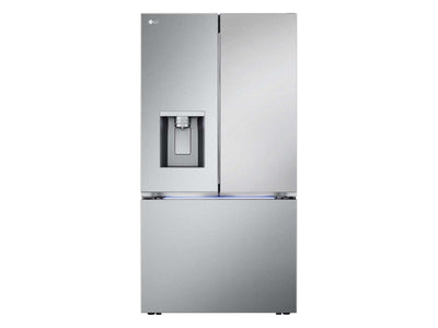 LG 26 cu. ft. Smart Counter-Depth MAX™ Stainless Steel French Door Refrigerator with Four Types of Ice - LRYXC2606S