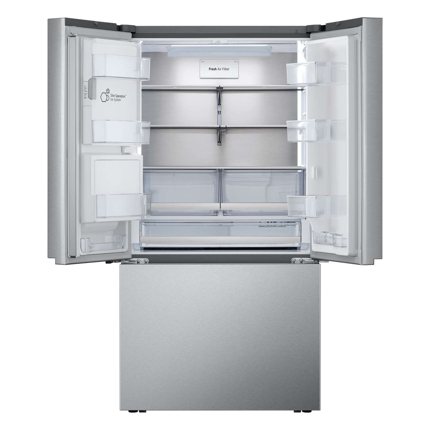 LG 35.75" 26 Cu. Ft. Stainless Steel Smart Counter-Depth MAX™ French Door Refrigerator with Four Types of Ice - LRYXC2606S