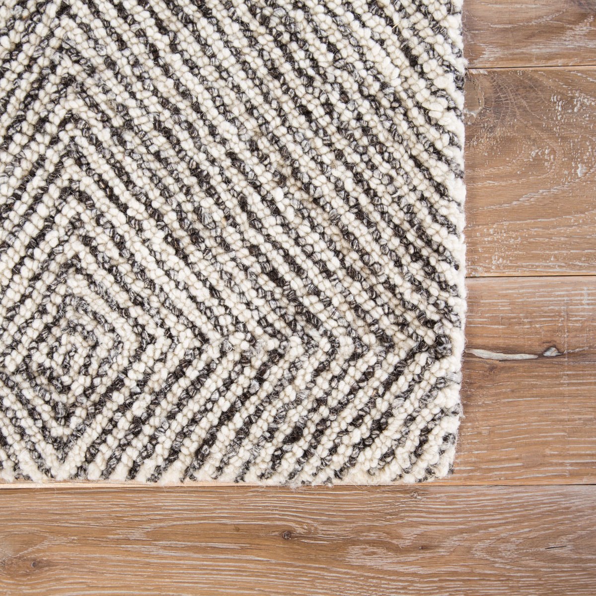 Platonas Area Rug - 8' X 11' - White/Dark Grey