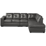 Meldrid 4 Pc. Sectional with Right Facing Chaise - Grey
