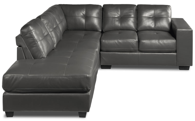 Leons sales sectionals leather