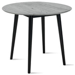 Midland Dining Table with Drop Leaf - Grey, Black