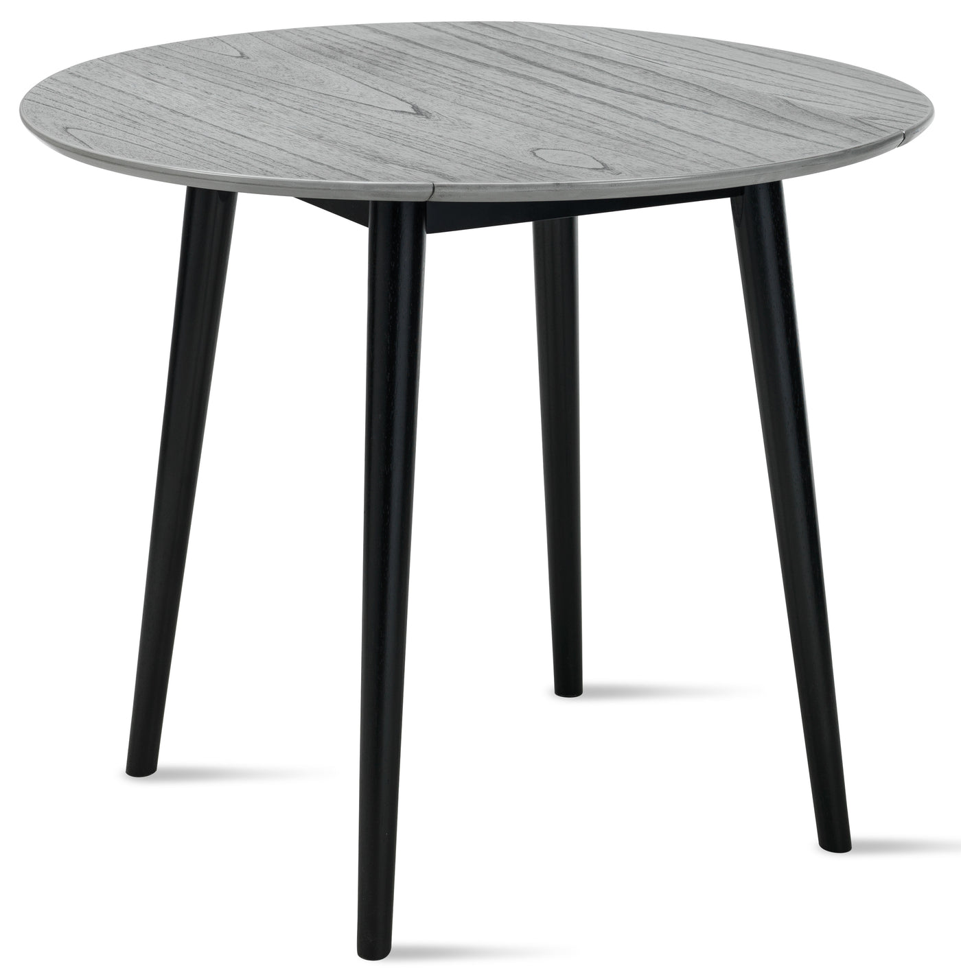Midland Dining Table with Drop Leaf - Grey, Black