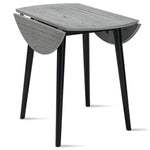 Midland Dining Table with Drop Leaf - Grey, Black