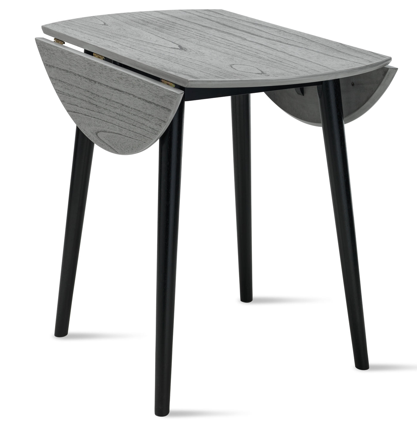 Midland Dining Table with Drop Leaf - Grey, Black