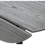 Midland Dining Table with Drop Leaf - Grey, Black