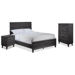 Miller 5-Piece King Panel Bedroom Package - Grey