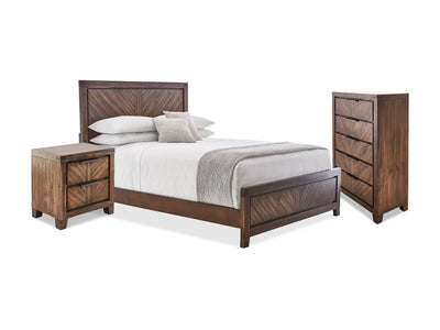 Nathan 5-Piece King Bedroom Package - Brown