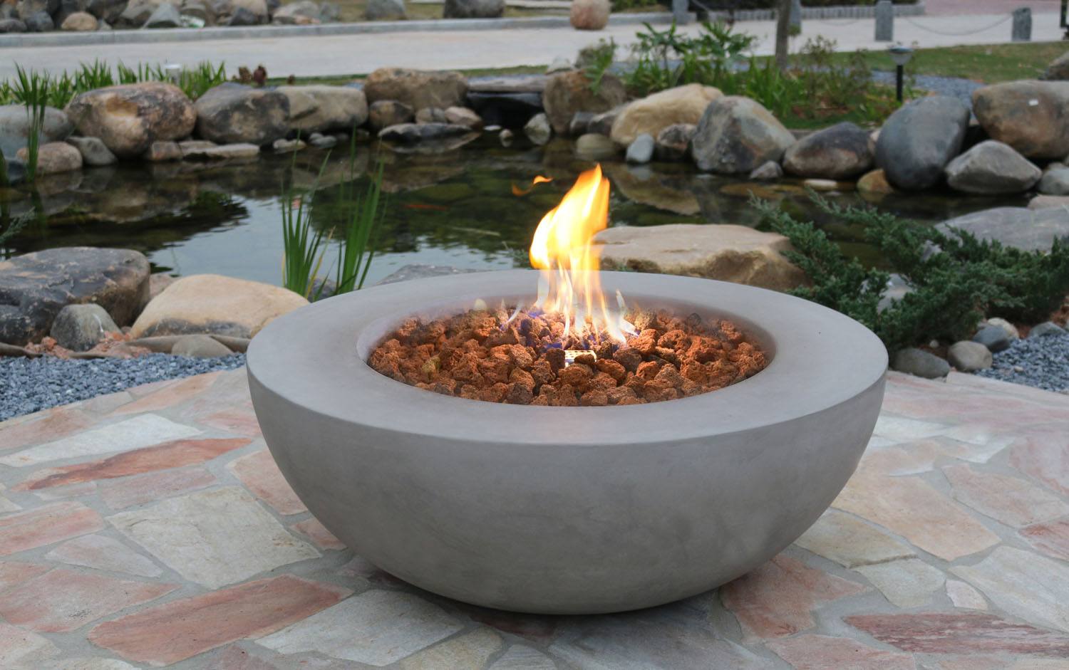 Elementi Luna Bowl Fire Table - Natural Gas