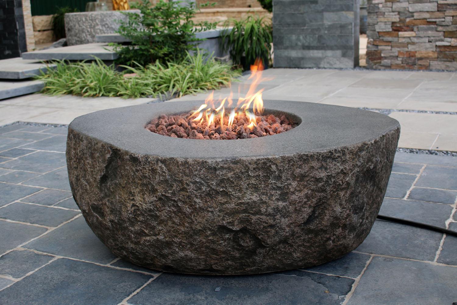 Elementi Boulder Fire Table - Propane
