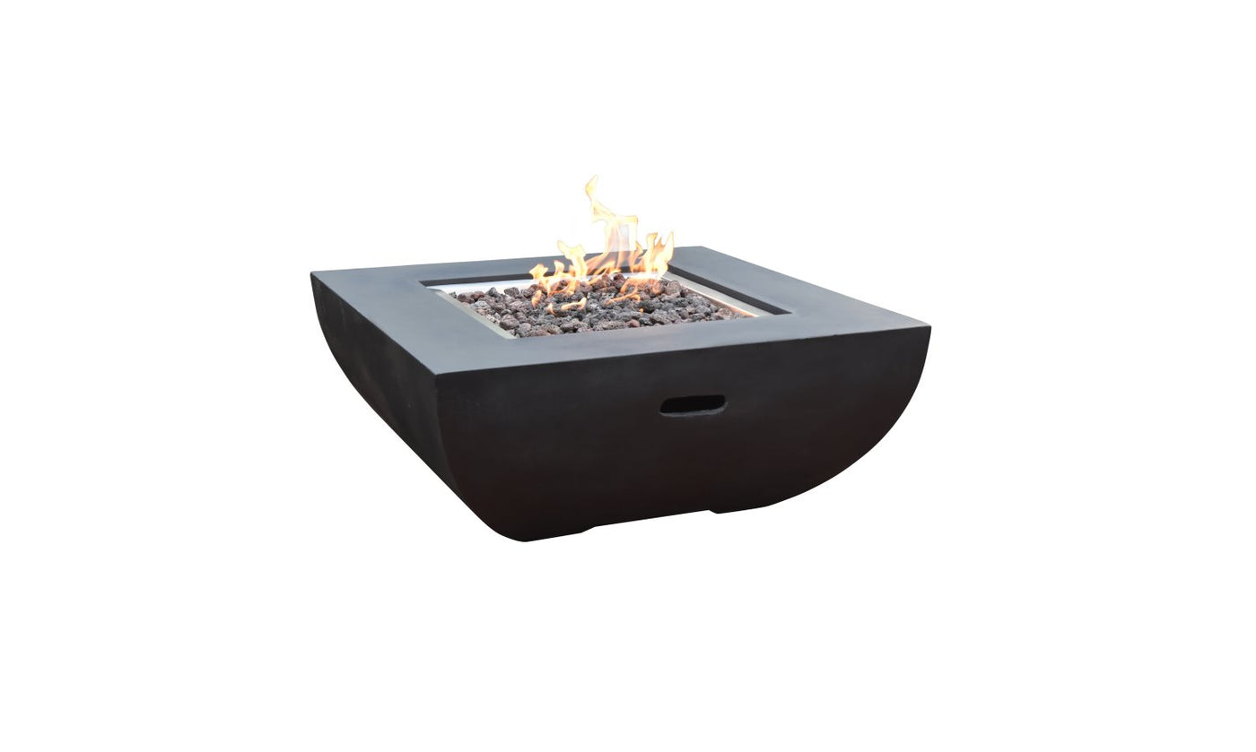 Monts Dore Concrete Lava Stone Fire Pit (Modeno) – Propane