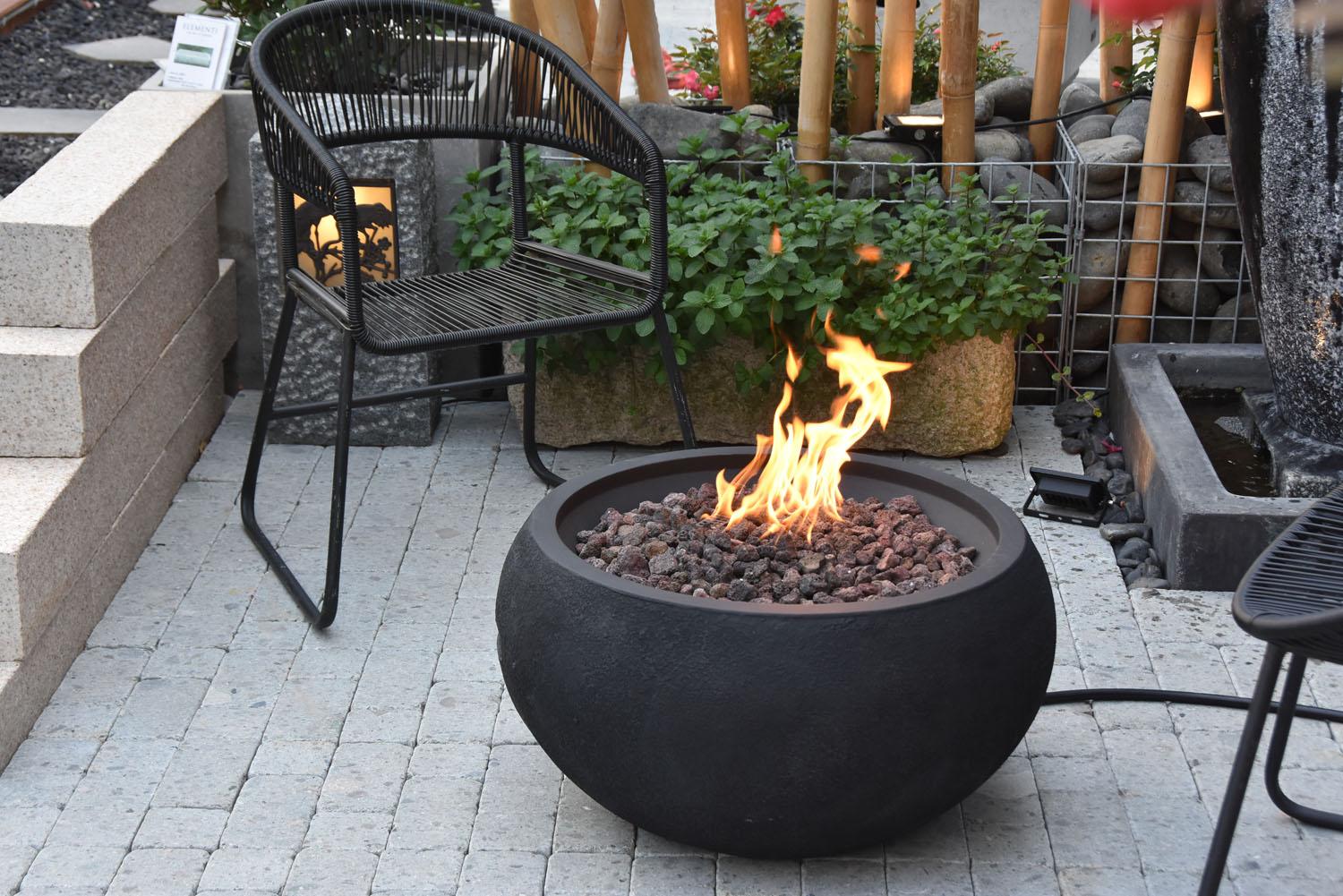 Pacaya Concrete Lava Stone Fire Bowl (Modeno) – Propane