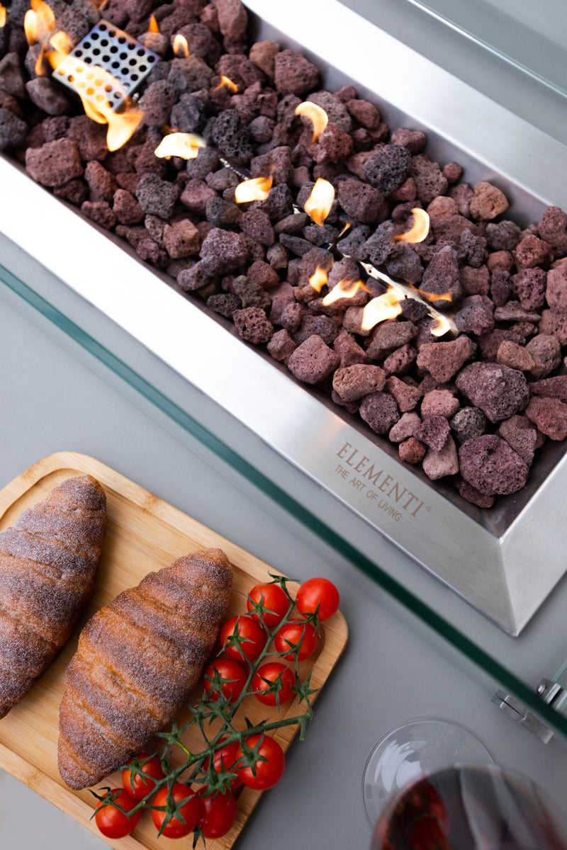 Granville Concrete Dark Grey Fire Table (Elementi) Propane Leon's