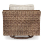 Beachcroft - Outdoor Swivel Chair - Beige, Brown