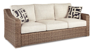 Beachcroft - Outdoor Sofa - Beige, Brown