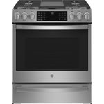 GE Profile Fingerprint Resistant Stainless Steel Smart Slide-In Dual Fuel Range with Air Fry (5.7 Cu.Ft.) - PC2S930YPFS