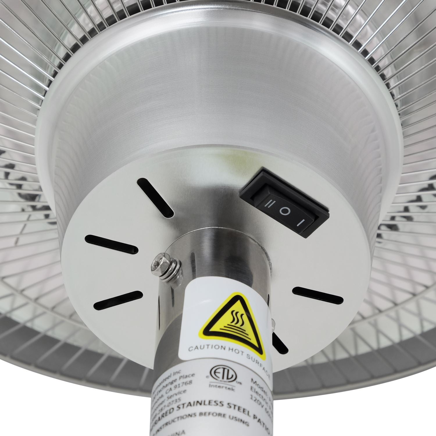 Koror 1500W (Permasteel) Stainless Steel Electric Patio Heater with Table