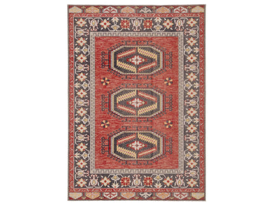 Mikras VIII Area Rug - 7'6" X 9'6" - Red/Yellow