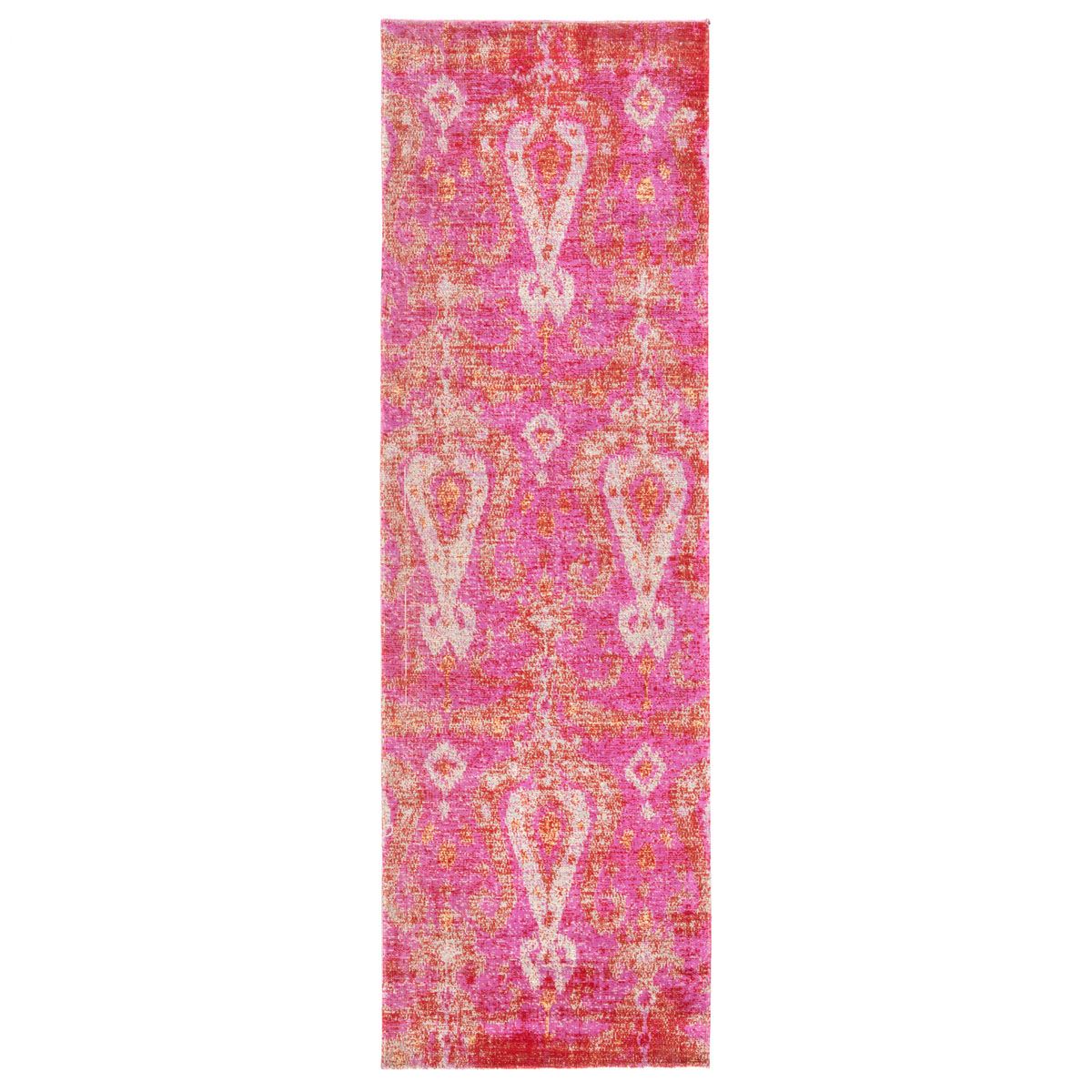 Mikras XIV Area Rug - 2'6" X 8' Runner - Pink/Orange